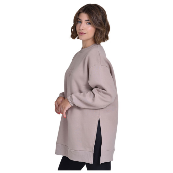Target Γυναικείο φούτερ Loose Crewneck Side Slits Fleece "Icon"